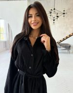 Сукня міді з поясом та кишенями TAKAMODA