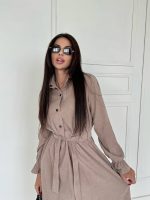 Сукня міді з поясом та кишенями TAKAMODA